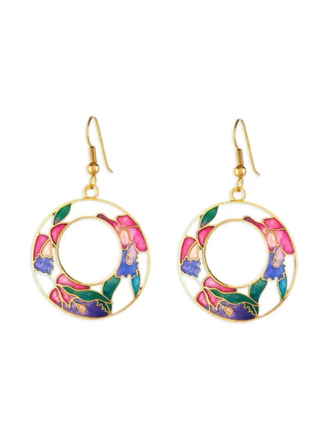 Susan Caplan Vintage 1980s floral-embellishment earrings Gold ER026469