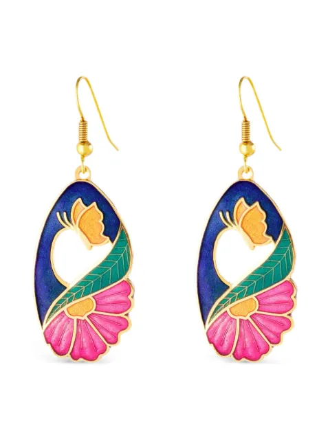 Susan Caplan Vintage 1980 floral-embellishment earrings Gold ER026455