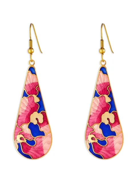 Susan Caplan Vintage 1980s floral-embellishment earrings Gold ER026461