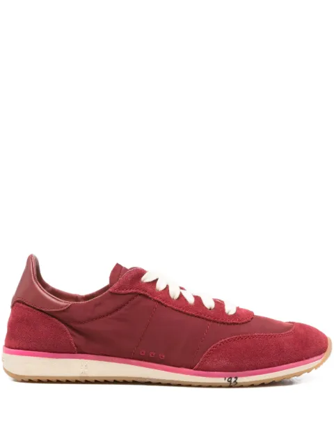 Patrizia Pepe suede-panel sneakers Red 2Z0054V040