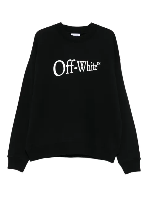 Off-White logo-print sweatshirt Black OMBA054F25FLE0051001