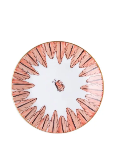 MARIE DAAGE Palmyre Bread feather-butterfly bread plate (15cm) Orange PALM586FORPBC