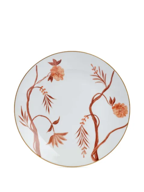 MARIE DAAGE Bouquet De Vie floral-branch dinner plate (26cm) White BOUQV158633FORPDC