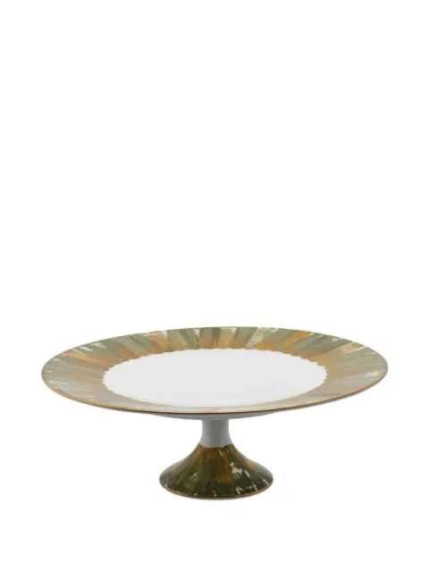 MARIE DAAGE Panache brushstroke cake stand (30.5cm) Green PAN1854FORSCSL