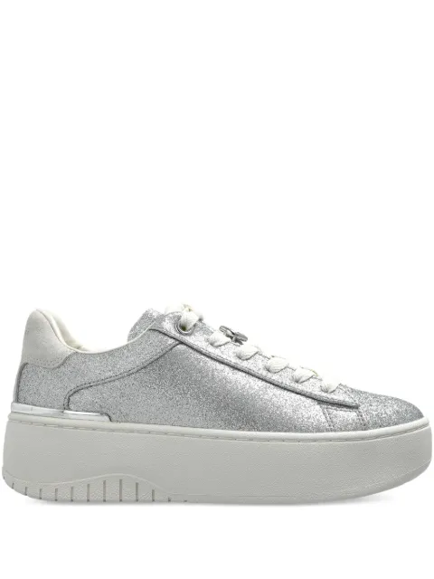Michael Michael Kors logo-detail glitter-embellishment sneakers Silver 43F5DTFS1M