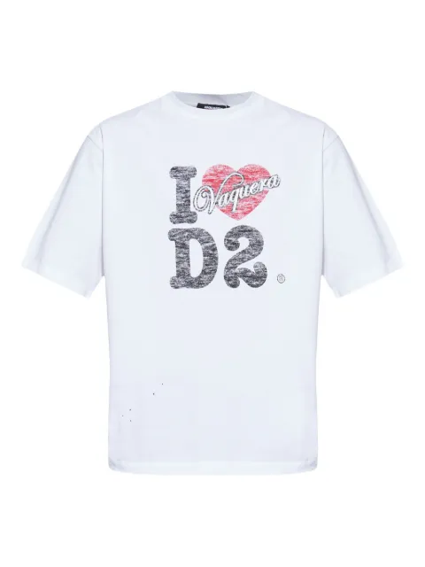DSQUARED2 x Vaquera cotton T-shirt White S71GD1599D20020