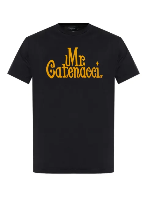 DSQUARED2 text-print T-shirt Black S71GD1580D20035