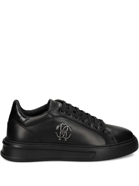 Roberto Cavalli logo-plaque platform sneakers Black 29765F