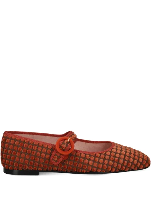 Pretty Ballerinas Georgia buckle-detail ballet flats Red 51604010