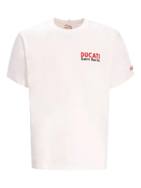 MC2 Saint Barth lettering-print T-shirt White TSHM001