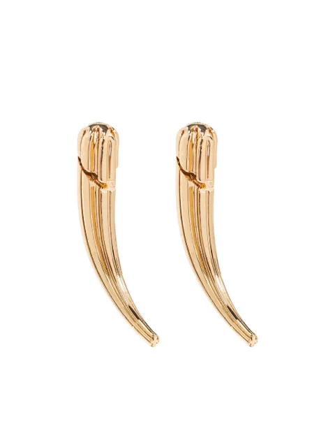 Tory Burch pierced front-back earrings Gold 164426