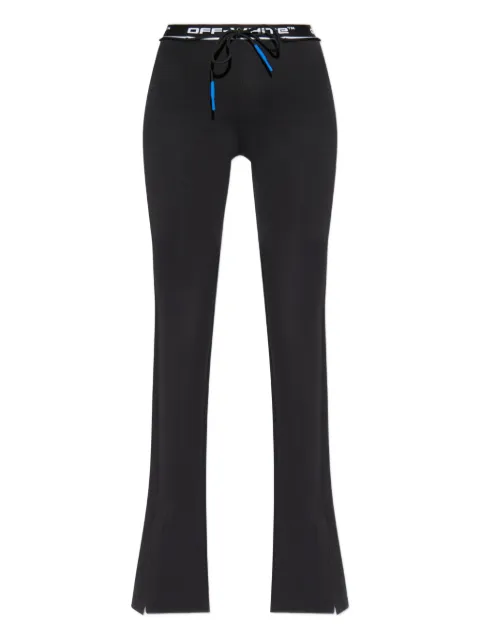 Off-White drawstring split-hem trousers Black OWVV01DF25JER0011032