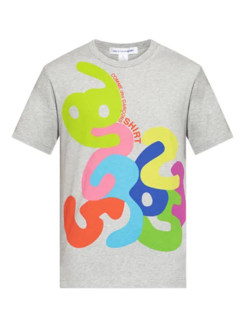 Comme Des Garçons Shirt abstract-print T-shirt Grey FPT003