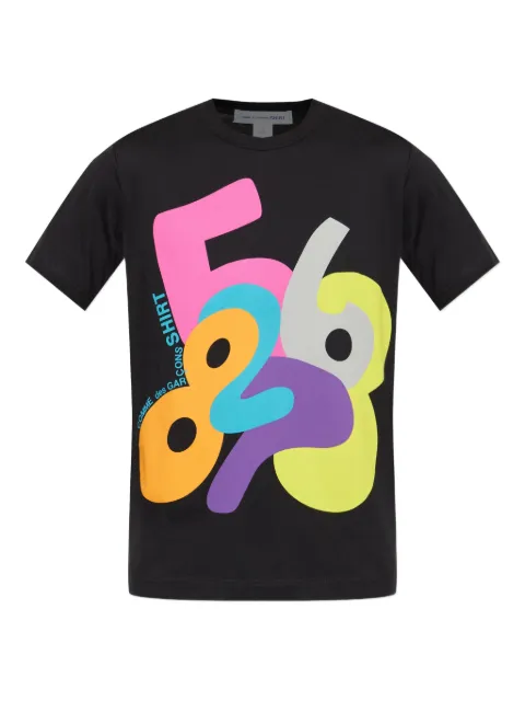 Comme Des Garçons Shirt abstract-print t-shirt Black FPT001