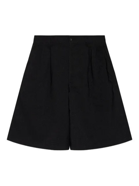 Comme Des Garçons Shirt pleated patch-pocket shorts Black FPP502
