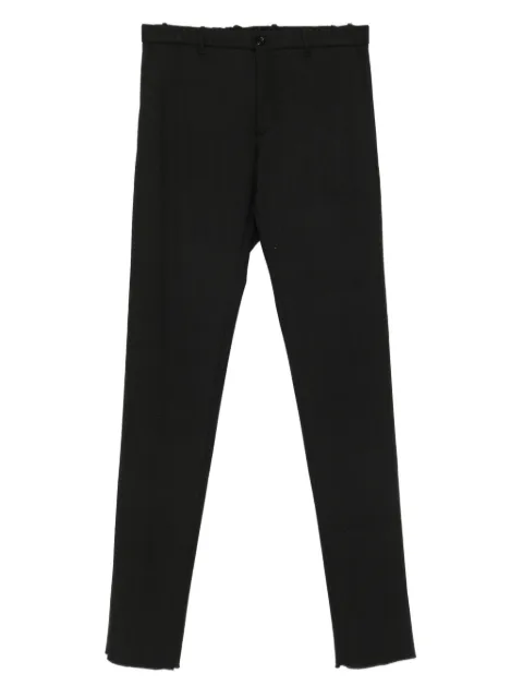 Incotex frayed-hem pants Black 1TS08440950