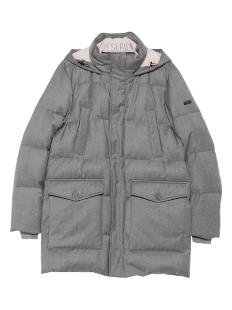 Peserico hooded quilted coat Grey R522442574E71E