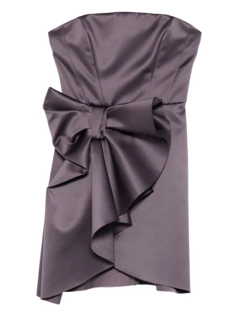 Viktor & Rolf bow-embellishment mini dress Purple XD0020043126