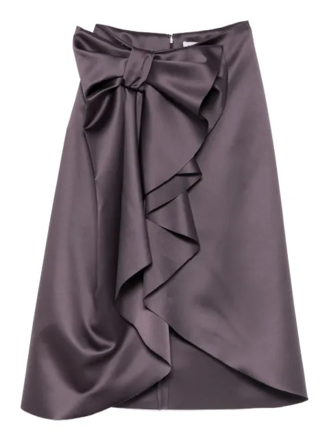 Viktor & Rolf bow-detail midi skirt Purple XB0010043126