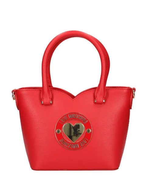 Love Moschino logo-plaque tote bag Red JC4364PP0NKG0