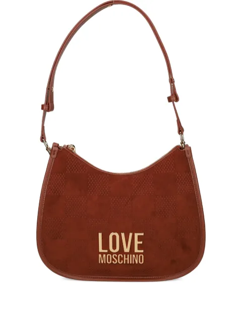 Love Moschino checked-pattern shoulder bag Brown JC4126PP0NKB1