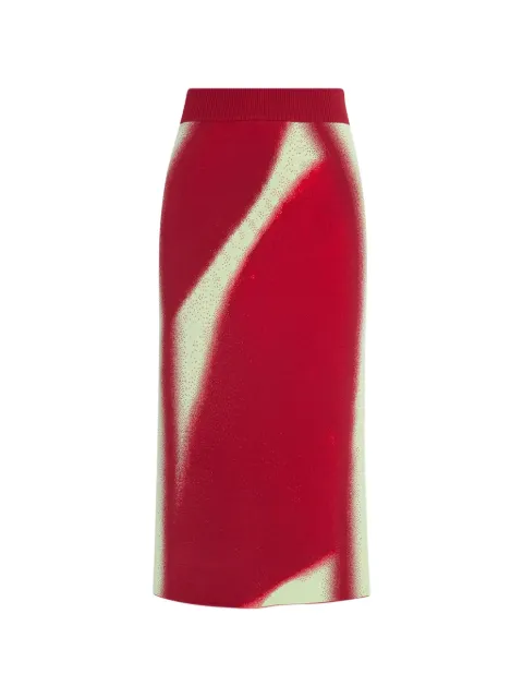 PH5 Sophie split midi skirt Red PF25SK024