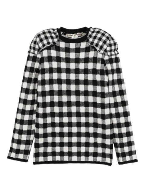 Comme Des Garçons gingham-check top Black GPN0091