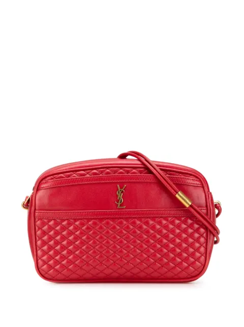 Saint Laurent Pre-Owned 2020 Quilted Lambskin Victoire Camera Bag crossbody bag Red FBOJ7H9IWJ4KKN9L