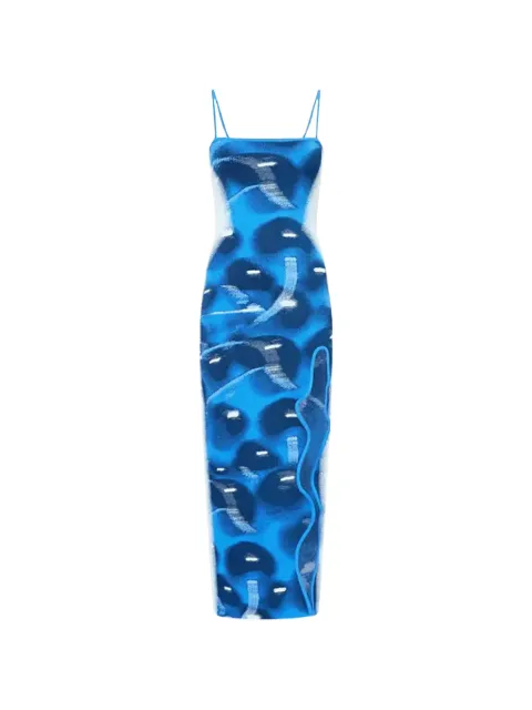 PH5 spaghetti-strap split midi dress Blue PF25DR015