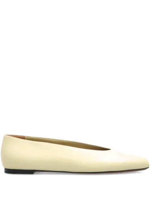 NEOUS Beid pointed-toe leather ballet flats White 00480N10BEIDLEATHER