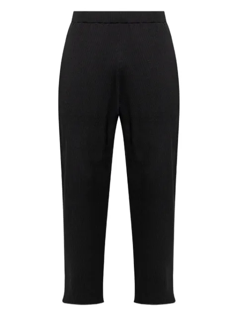 Homme Plissé Issey Miyake ribbed trousers Black HP58KF283