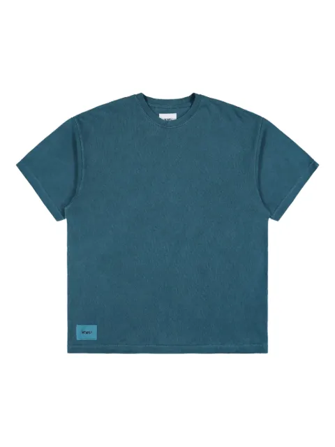 WTAPS Sign 02 cotton T-shirt Blue 251ATDTCSM38