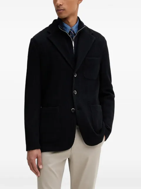 Barena single-breasted knitted blazer Black GIU52395139