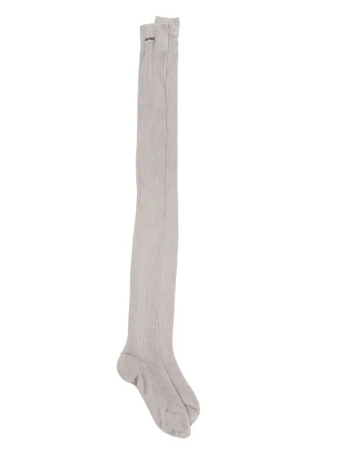 Miu Miu ribbed knee-high socks Grey MCZ522177G