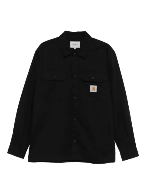 Carhartt WIP logo-patch shirt Black I03381489XX