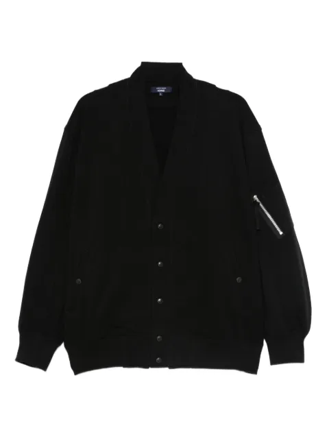 Comme des Garçons Homme button-fastening pocket cardigan Black HPT007