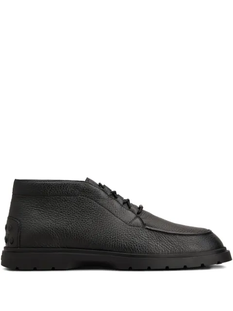 Tod's pebble-grain lace-up boots Black XXM59K0JL90S5N