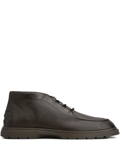 Tod's pebble-grain lace-up boots Black XXM59K0JL90S5N