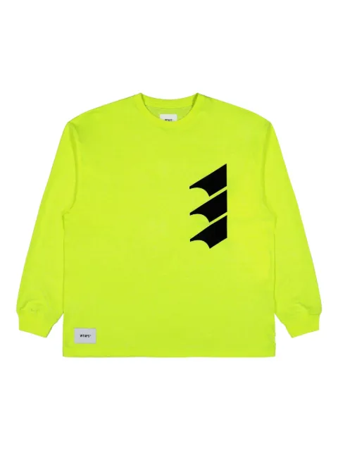 WTAPS Wound / LS / CTPL graphic-print T-shirt Yellow 251ATDTCSM10