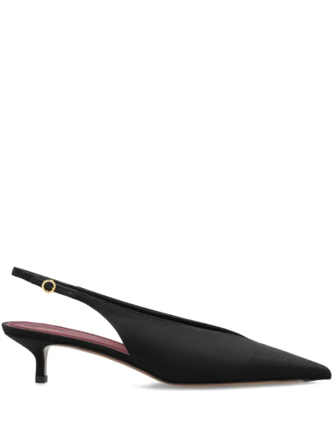 NEOUS Diske slingback pointed-toe pumps Black 00486CD01DISKECREPEDECHINE
