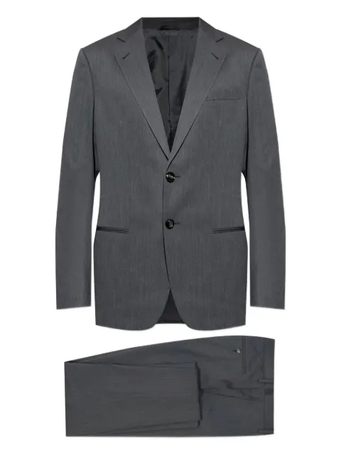 Giorgio Armani single-breasted wool suit Grey GM000605TE10047