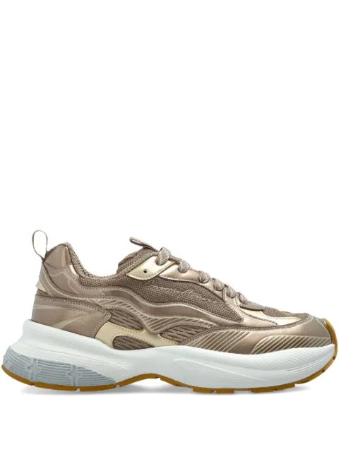 Emporio Armani metallic mesh sneakers Gold EW003056AF19766