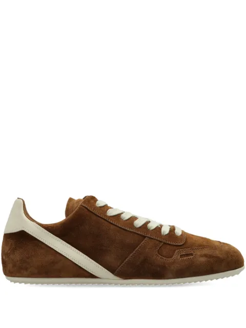 Rick Owens Minimal Sneak suede leather panel sneakers Brown RP02E4895LVSLCO