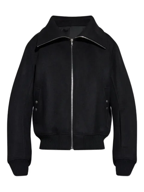 Rick Owens high-neck wool jacket Black RR02E1710WSF