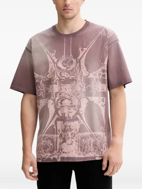 Diesel graphic-print T-shirt Purple A193140KIBW