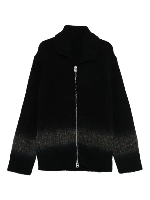 sacai zip-front cardigan Black 2503831M
