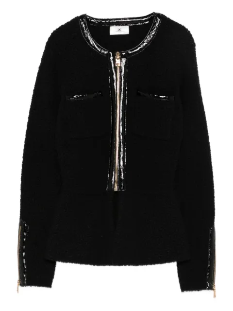 Elisabetta Franchi zip-front pocket cardigan Black MK38S57E2