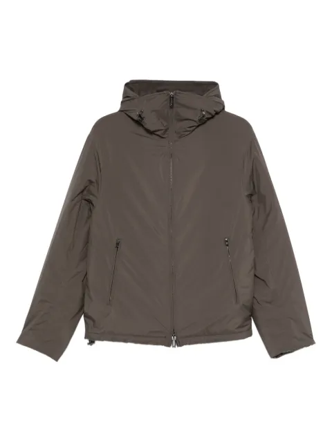 Emporio Armani hooded zip-front jacket Brown EM003042AF18503