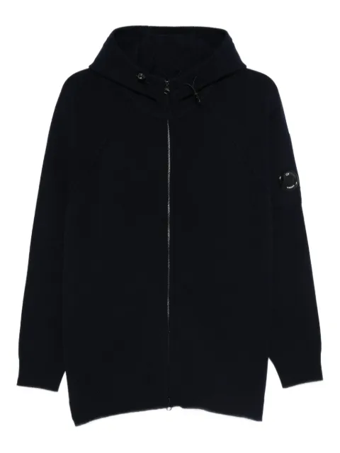C.P. Company zip-up hooded jacket Black 19CMKN057A110149A