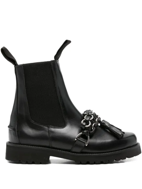 Toga Pulla chain-tassel Chelsea boots Black FTGPW144409009